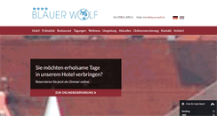 Desktop Screenshot of blauerwolf.de