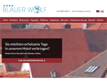 Tablet Screenshot of blauerwolf.de